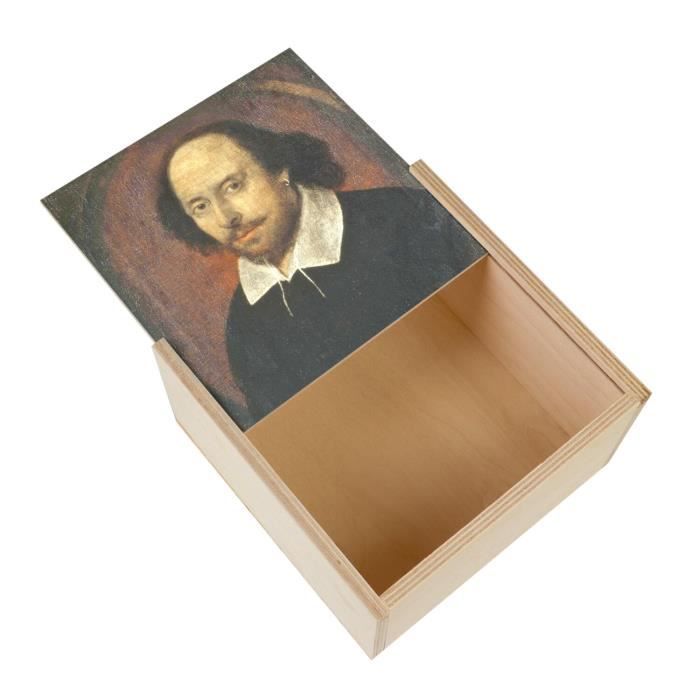 Boîte écrivain Messager En Bois - Bureau Portable Avec Rangement Pour Stylos Et Matériel Artistique