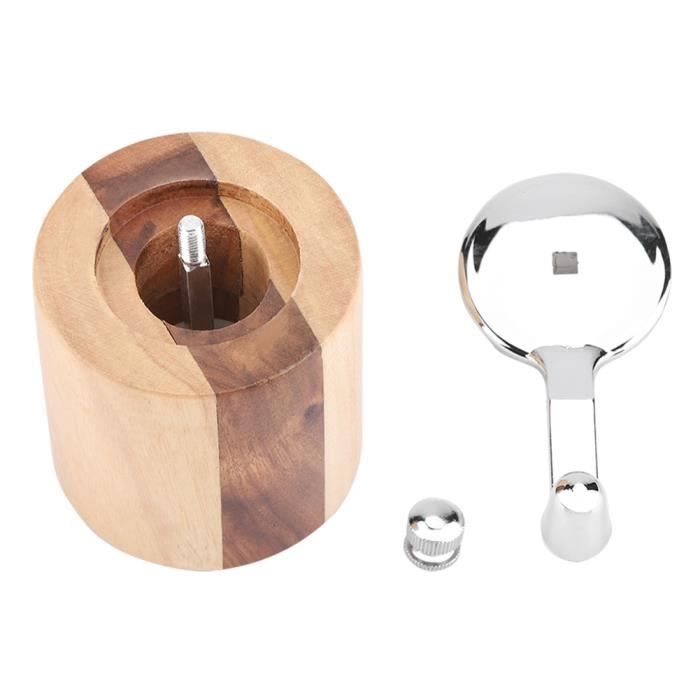 Lot De 2 Moulins Manuels Navaris En Bois D'Acacia - Pour Sel Et Poivre