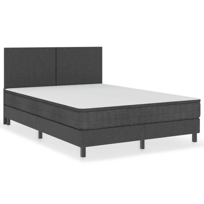 Sommier tapissier - GAROSA - GAROSA7842688820845 - Tissu 100% polyester - 140 x 200 cm - Gris