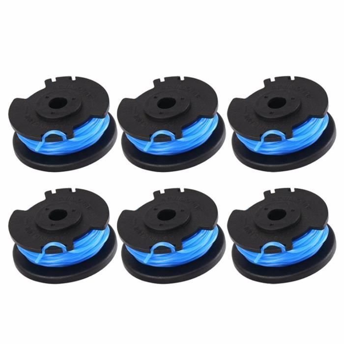 Milale Rasentrimmerspule AC14RL3A - 6 Stück + Kappe, Kompatibel Mit Ryobi One+ 18V/24V/40V Trimmern