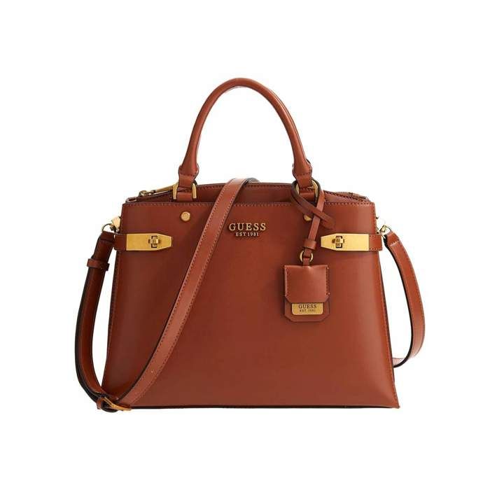 Sac à Main GUESS Jaden Marron - Fourre-tout Femme Taille Moyenne - Neuf Avec étiquettes
