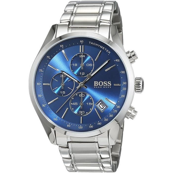 Hugo Boss Homme 44mm Bracelet \u0026 Boitier Acier Inoxydable Quartz Montre  1513478 - Cdiscount Bijouterie