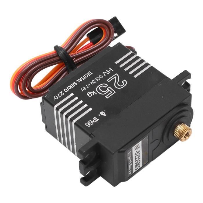 Servo Numérique 12KG Couple élevé Entièrement Métallique étanche - Engrenage Métal Pour Modèle RC, Hélicoptère, Robot - Compatible EMAX ES08MA II