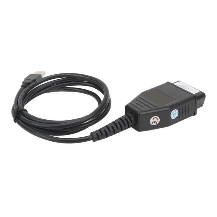 Câble Diagnostic Voiture K+DCAN OBD2 USB Avec Commutateur Pour BMW Série 1 E81 E82 E87