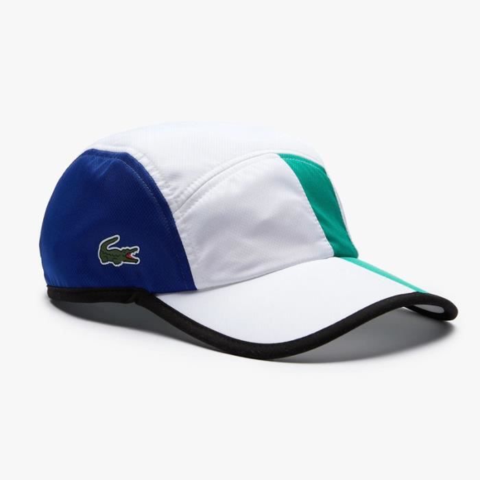 Casquette Tennis Lacoste SPORT légère color-block Blanc