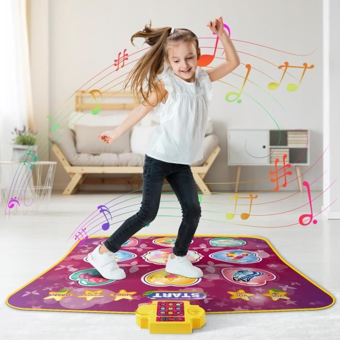 Tapis de Danse Jouets pour Enfants Tapis de Jeu de Danse Musicale avec  lumières LED Volume réglable 5 Modes de Jeu - Cdiscount Jeux - Jouets