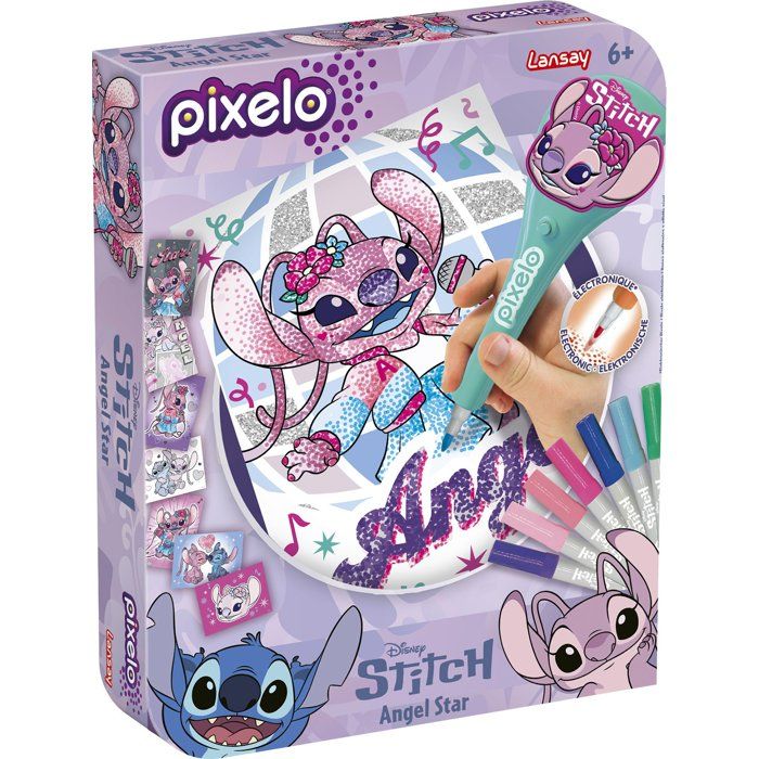 Loisir créatif LANSAY PIXELO ANGEL jeu de coloriage 8 illustrations Dès