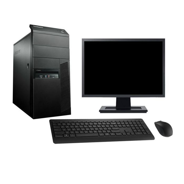 PC Tour Lenovo M91p Ecran 19 Intel i7-2600 RAM 8Go SSD 960Go Windows 10 Wifi