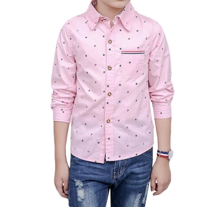 chemise rose enfant
