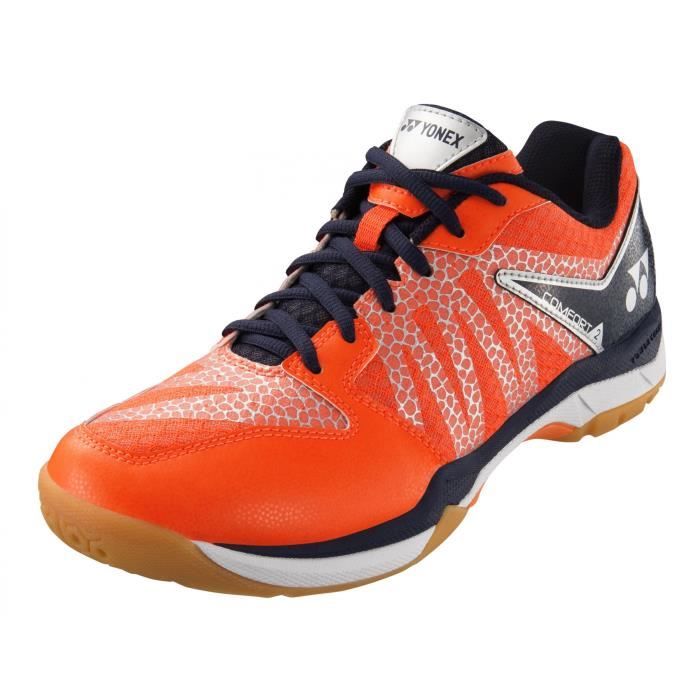 yonex chaussures de badminton power cushion comfort 2 orange pour hommes