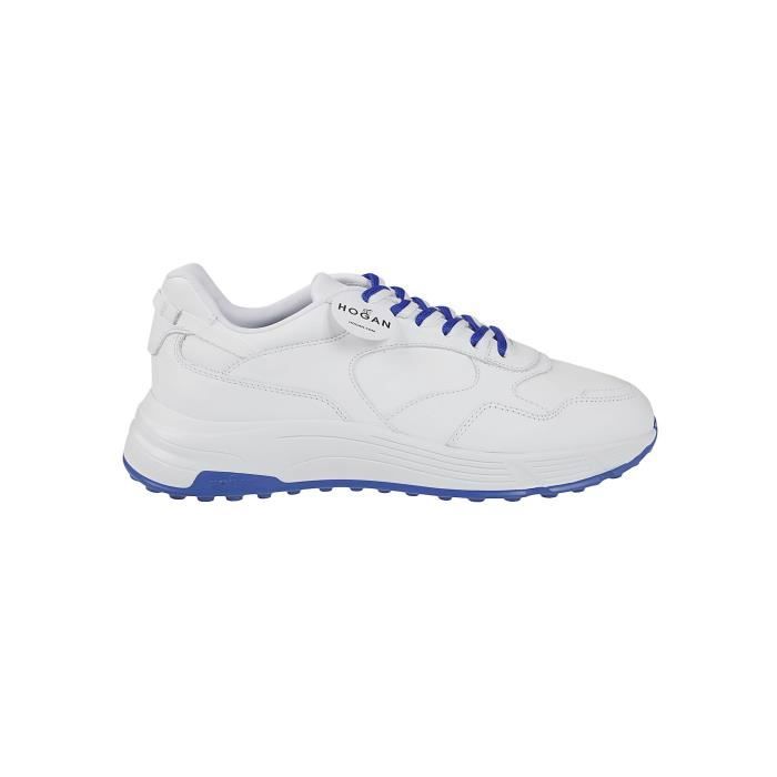 Baskets Hogan H601 Pour Homme En Cuir Blanc Et Marron - HXM6010EH41O646P08 - Printemps/Été