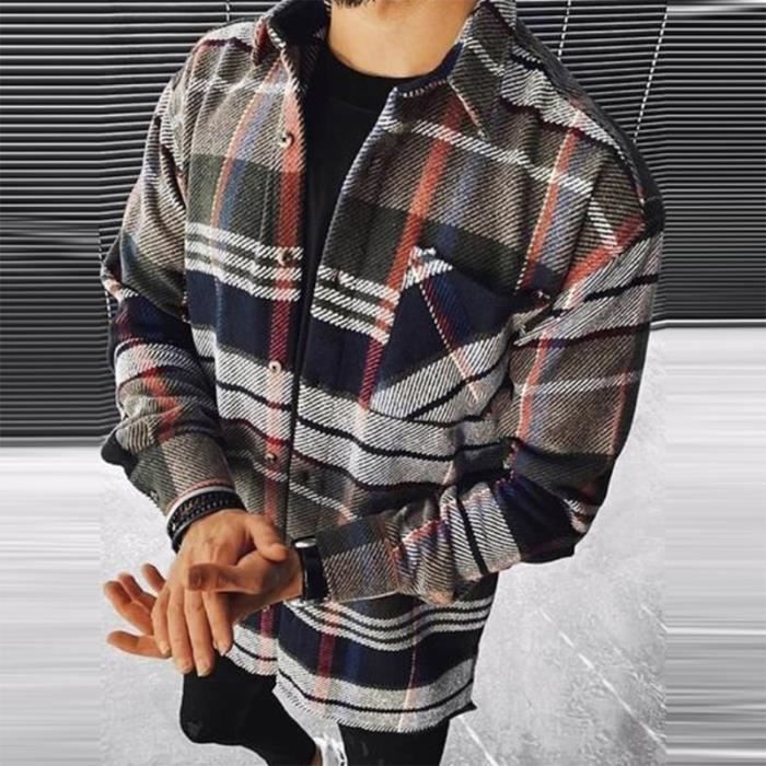 Chemise à Carreaux Manches Longues Pour Garçon – Confort Coton, Style Décontracté, Idéale école Et Occasions
