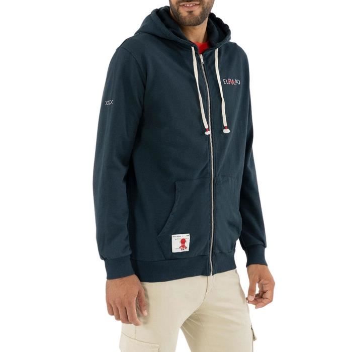 Sweat à capuche à fermeture éclair intégrale Elle Petrol Soldes de