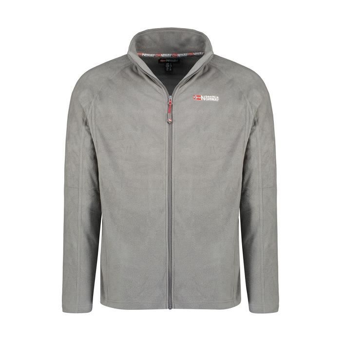 Micro Polaire Homme Geographical Norway Tug Full Zip A235 Gris - Respirant - Sports d'hiver - Montagne