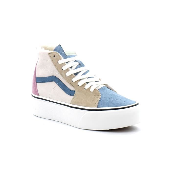 Vans Baskets Sk8-Hi Tapered Stackform en daim et sherpa pour homme - VANS - Multicolor - Lacets - Plat
