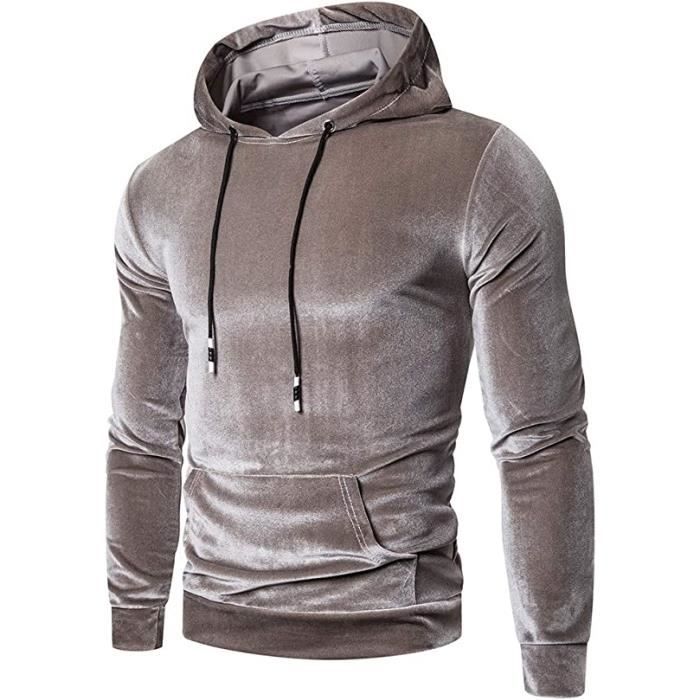 Sweat Capuche Femme Fluid – Velours Rose – Fermeture éclair Intégrale – Taille M