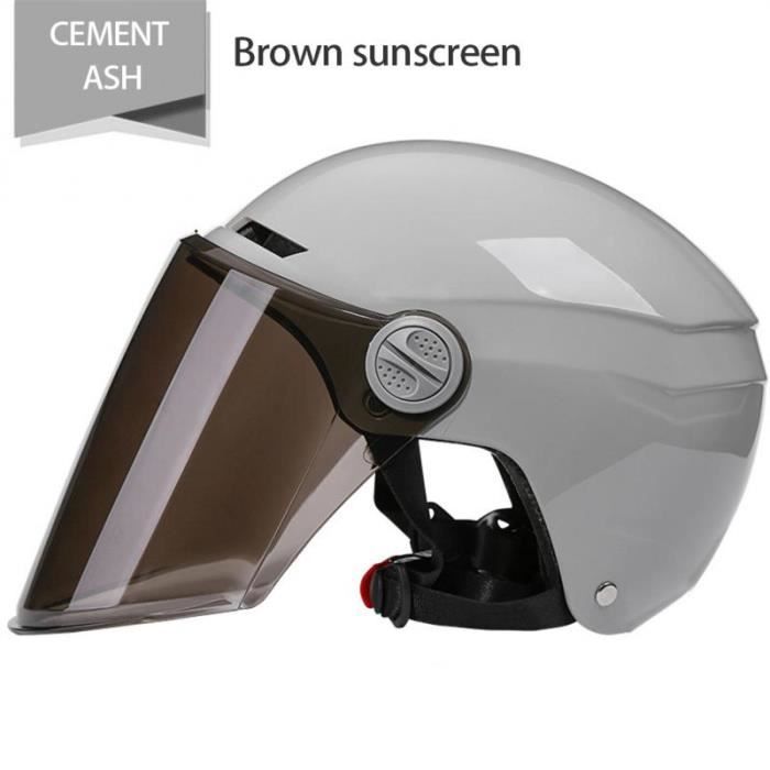 Casque Ouvert Moto 3/4, Casque Unisexe-Adulte Ouvert Avec