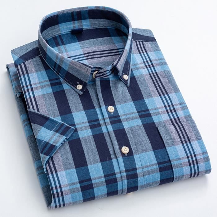Chemise Popeline Manches Courtes Pour Homme
