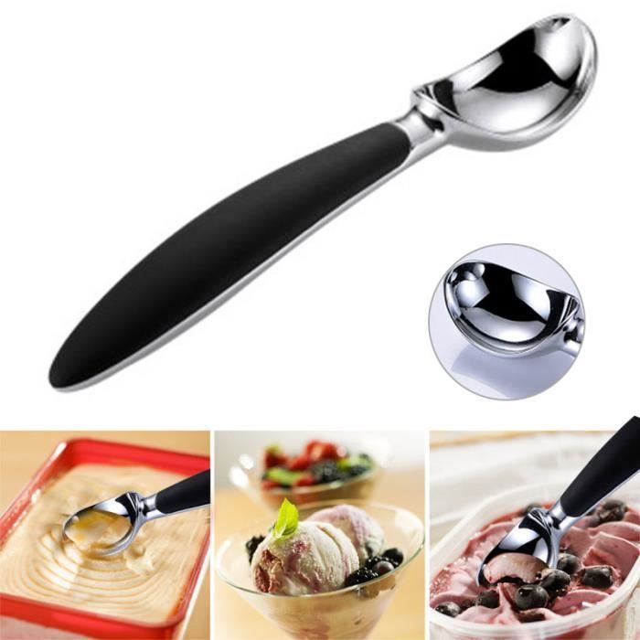 Cuillère à Crème Inox 18/8 – Motif Relief – Poinçonnée – Cuillère à Compote – Occasion