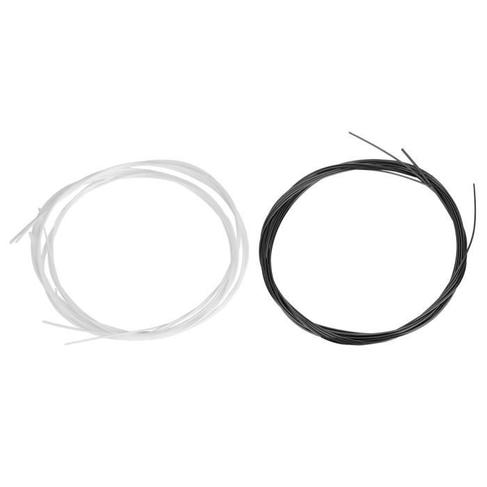 Ukulele Cordes Noir,HUIOP Cordes Colorées Pour Ukulélé Ukelele Uke,matériau En Nylon,4 Pièces/ensemble (livraison Aléatoire Par Carte D'emballage),ukulele String Blanc