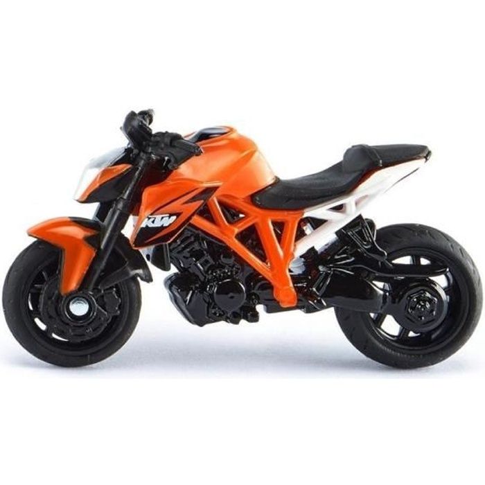 Moto miniature - SIKU - KTM 1290 Super Duke R - Zinc coulé - Noir et Orange