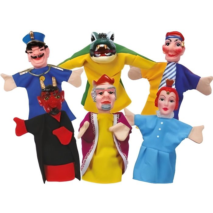 Set de 6 marionnettes à main - Simba Toys - Théâtre - Enfant - Bleu -  Cdiscount Jeux - Jouets