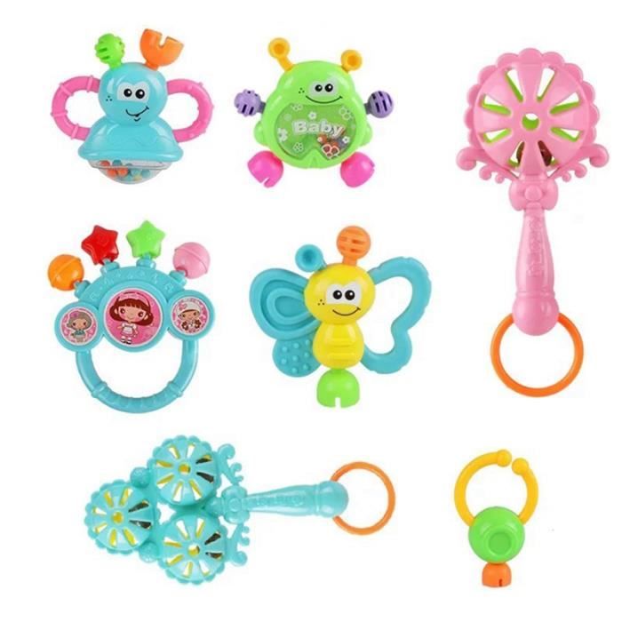 Hochet De Dentition Bébé – Lot De 8 Pièces – Silicone Alimentaire – Jouet éducatif 0-9 Mois - 7