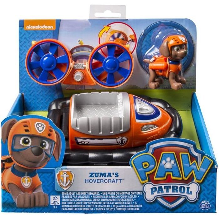 Paw Patrol LA Pat' Patrouille - Véhicule + Figurine - Assorti