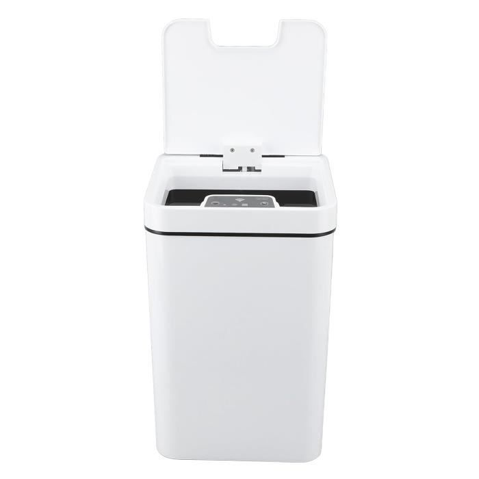 Poubelle Automatique Sans Contact - Grand Volume, étanche Anti-odeurs - Pour Cuisine, Salle De Bain, Bureau (27,5x21,5x21,5 Cm) - 8