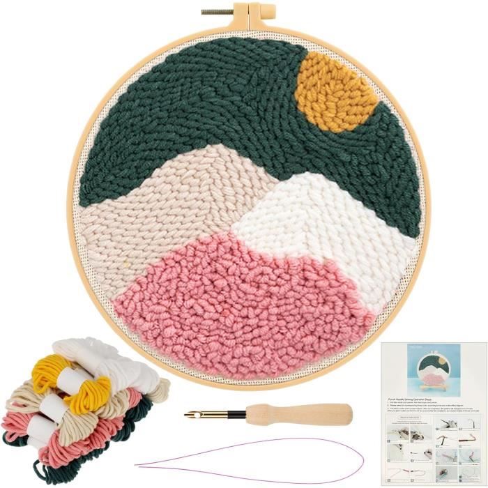 Kit de broderie en relief Punch needle - TOGA - Multicolore - Rose