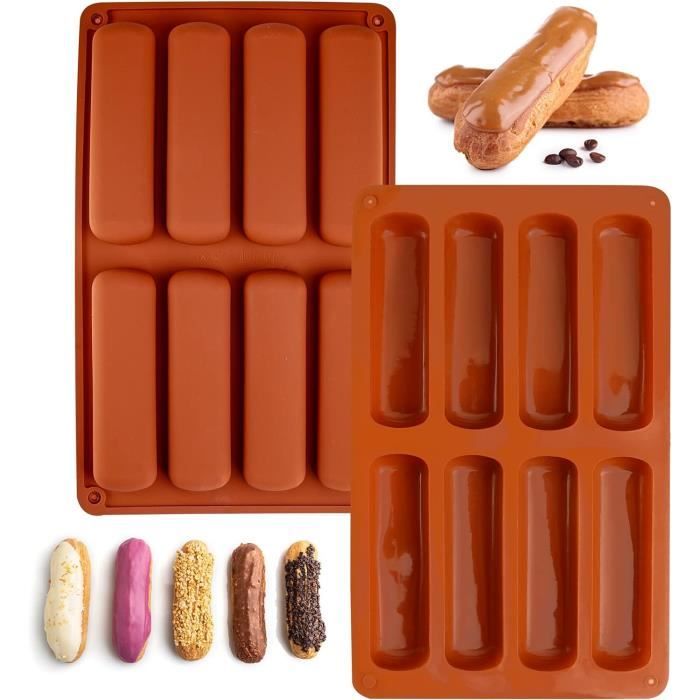 Moule rectangulaire anti adhérent avec couvercle de transport