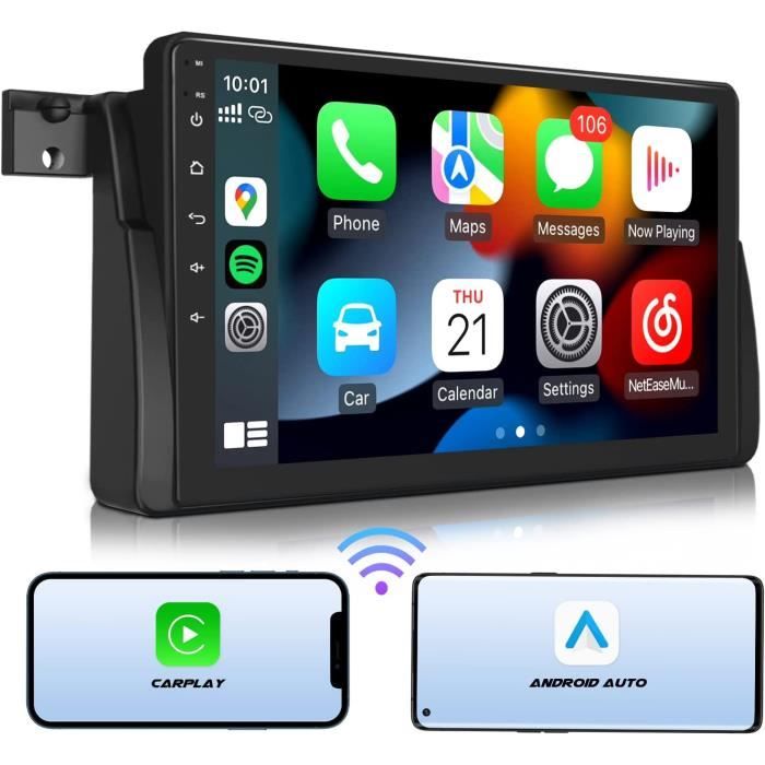Liulbobu Autoradio 7 Pouces BMW E46 Série 3 1999-2004 - Carplay Android Sans Fil Bluetooth DSP