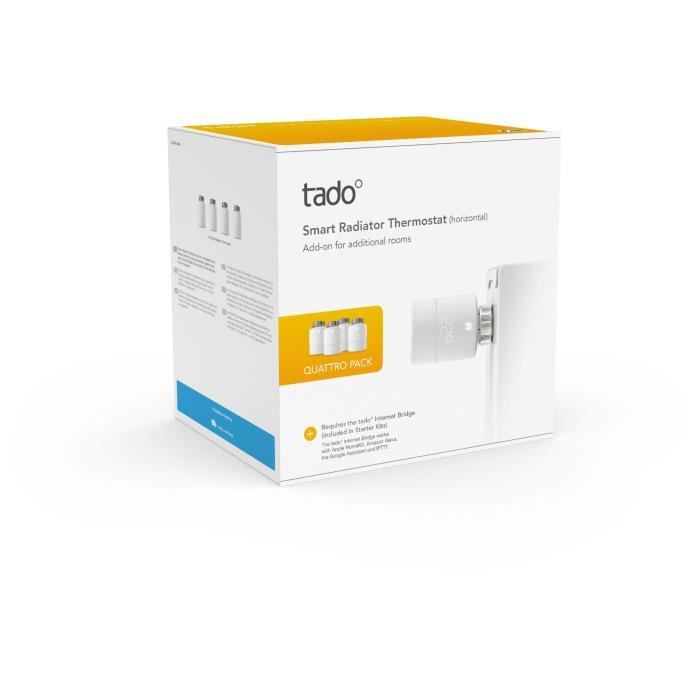 TADO Têtes Thermostatiques connectées - Quattro Pack