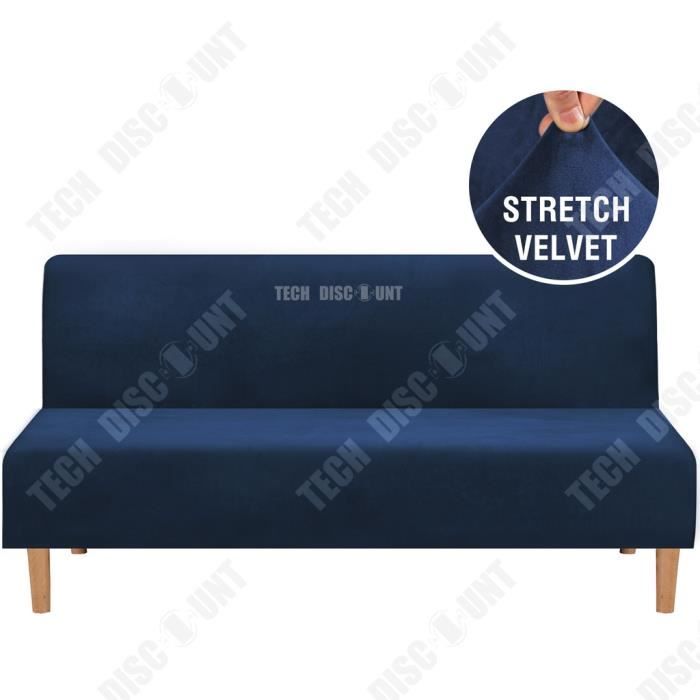 TD® Housse de canapé-lit élastique simple en velours épaissi housse de canapé pliante tout compris sans housse de canapé accoudoir