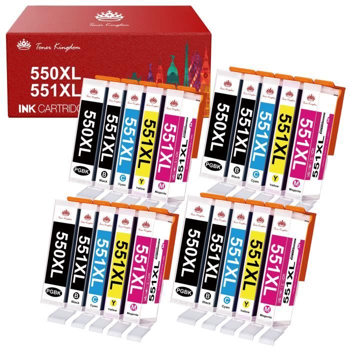 Cartuccia Canon CLI-551 Ciano Rigenerata - Per PIXMA MG5450, 5550, 5650, 6350