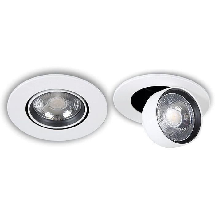 Spot Encastré LED Orientable Paul Russells - 3 Températures De Couleur (blanc Chaud, Froid, Jour) - IP44