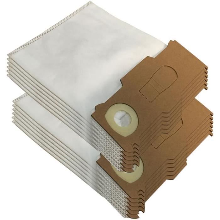 12 Sacs Aspirateur Pour Folletto VK7S Sans Fil + 2 Filtres Moteur - Remplacement Original - 11
