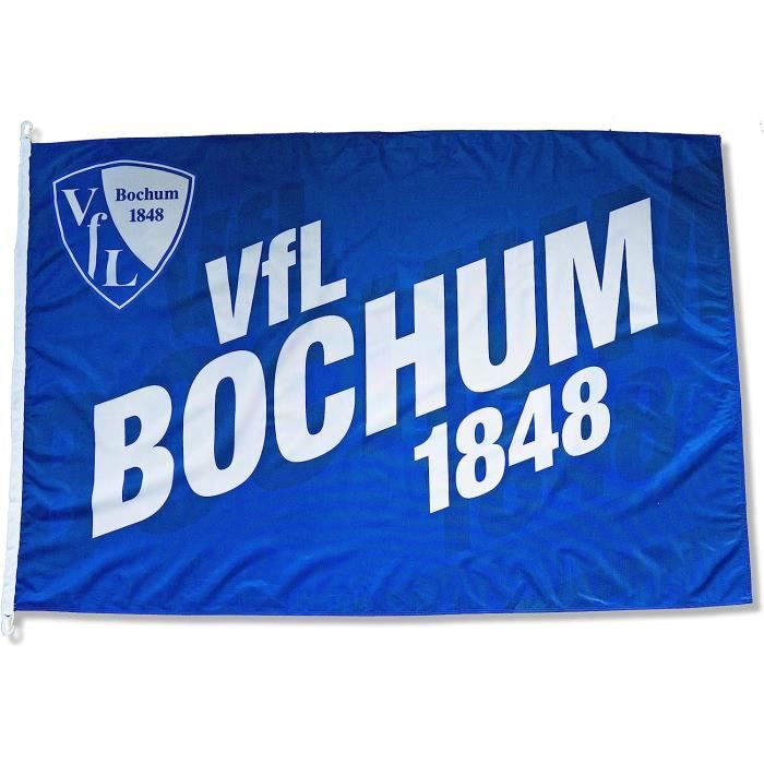 VfL Wolfsburg Hissfahne 175x300cm - Heulender Wolf, 100% Recyceltes Polyester