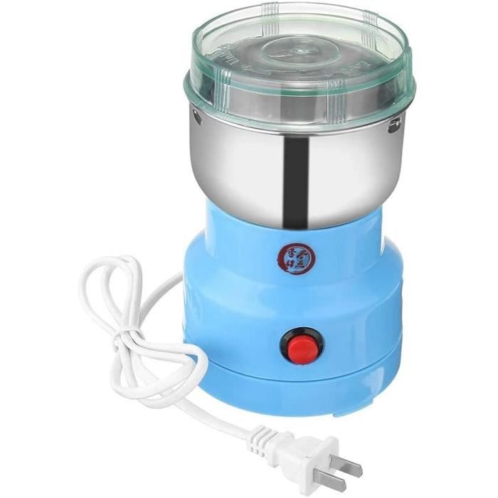 Moulin À Café Électrique, Moulin À Poudre, Amovible Avec Lames En Acier Inoxydable 304 Sûres Et