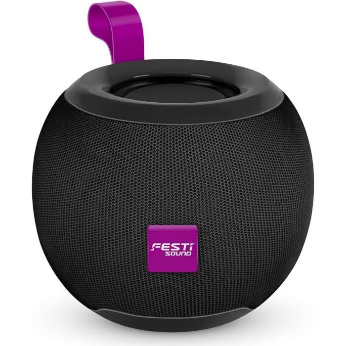 ENCEINTE BT PISCINE,FONTAINE Lumineuse, 10Ah, IP68, BT5.4,HD,24H, Bat Recharg