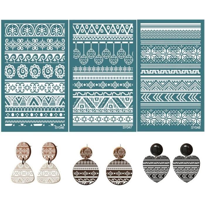 Graine Créative Pochoir Pâte Polymère Attrape-rêves 11,4 X 15,3 Cm