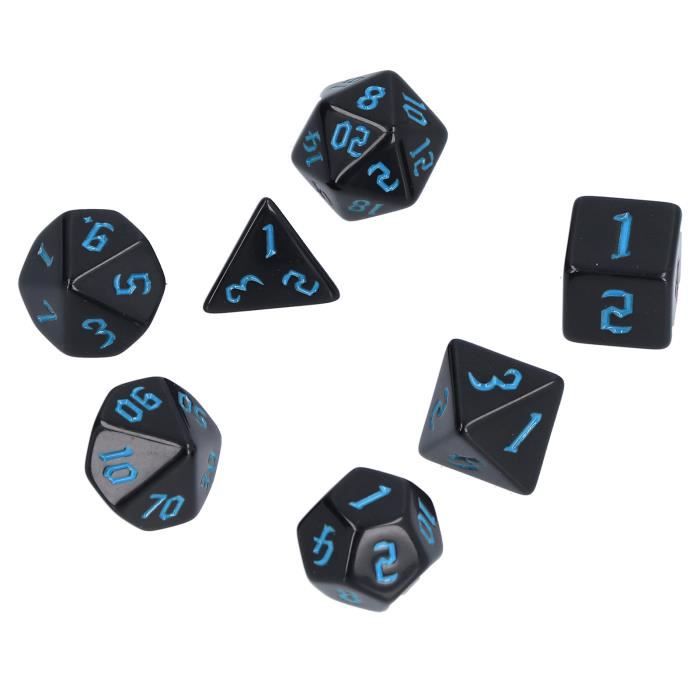 Jeu De Des ,7pcs E--Lot De 7 Dés Polyédriques En Acrylique , Pour Jeux De Table Pour Adultes