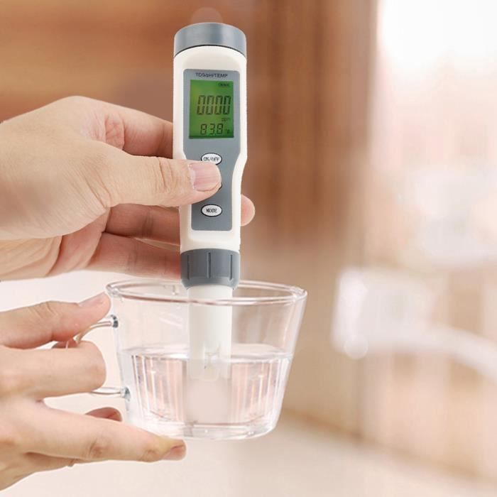 ARAMOX Compteur d'analyse de l'eau Moniteur de Qualité d'Eau Testeur de Température PH EC CF TDS