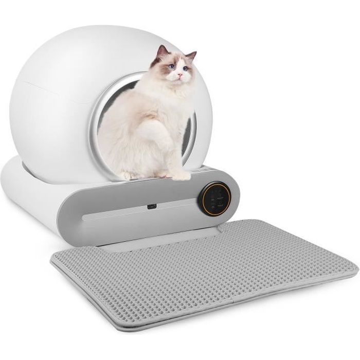 Meilleurs prix pour Bac à litière autonettoyant - VINTEKY - 65 L - Contrôle par APP - Désodorisation efficace - Capacité 9L