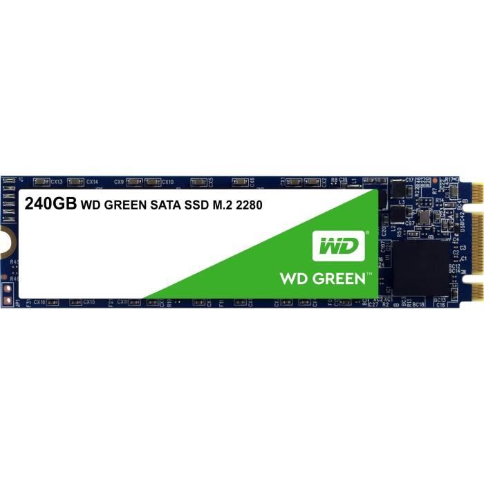  Disque SSD WD Green™ - Disque SSD Interne - 240Go - M.2 SATA (WDS240G2G0B) pas cher