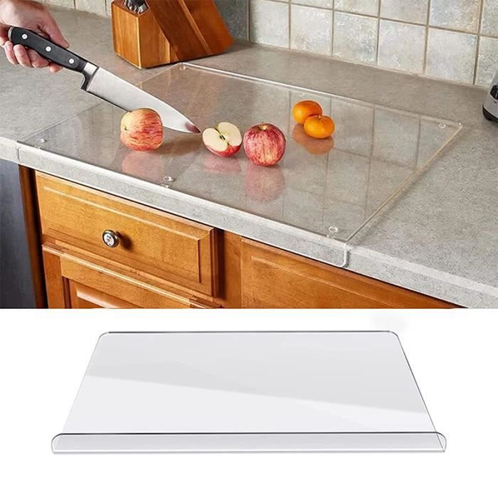 Planche à découper de cuisine, planche à découper antidérapante acrylique avec protection de comptoir de lèvre (45 * 35cm)
