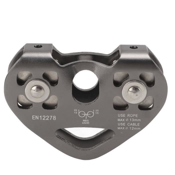 Vikye Poulie D'Escalade Alliage Aluminium 20KN - Poulie Légère Pour Alpinisme Et Spéléologie