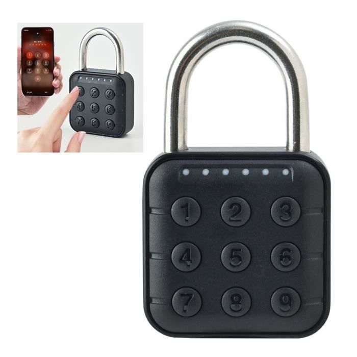 Cadenas à bagages à combinaison à 3 chiffres avec corps en alliage pour sac de voyage, valise, casiers, gym, cadenas de vélo - Argent