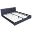 XuzhEU Structure de lit LED 180/ x 200/ cm en Cuir Artificiel Noir