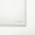 Eglooh - Mercurio - Sous main Bureau en Cuir Blanc cm 50x35 - Coutures Artisanales et Fond Antidérapant - Made in Italy-1